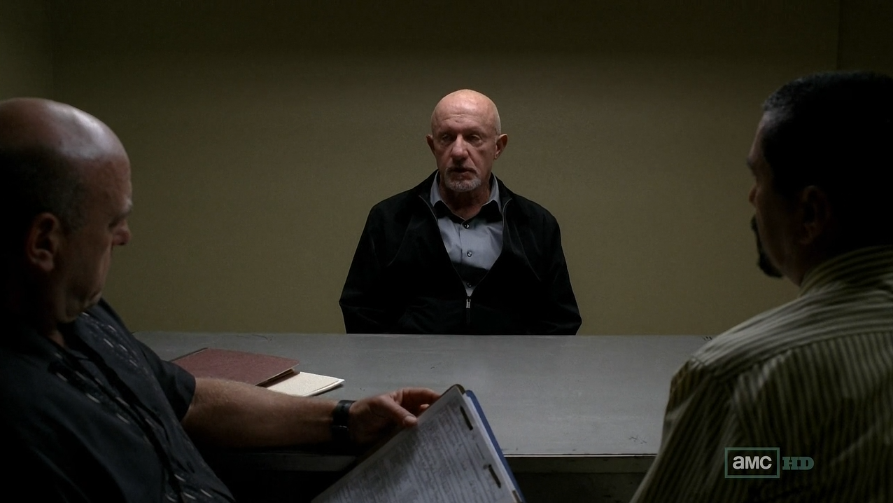 Mike interrogated on Breaking Bad