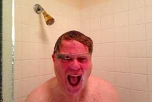 Google Glass in the shower with Robert Scoble