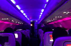 Virgin America Purple LIghts