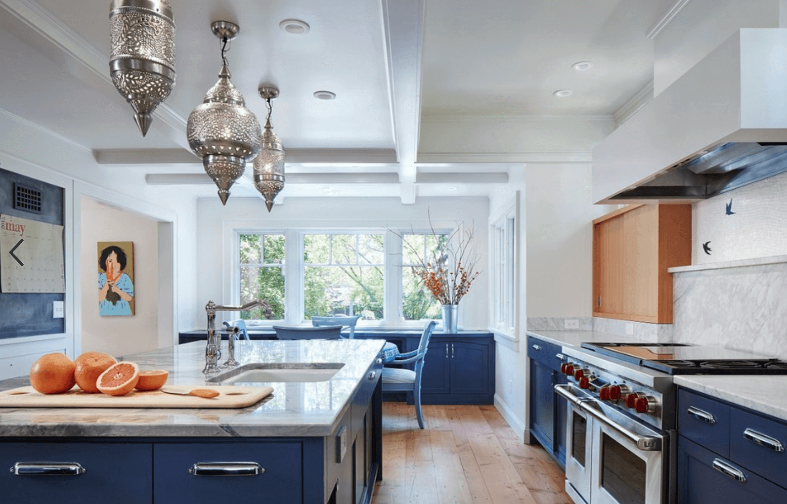 Rich Navy Cabinets